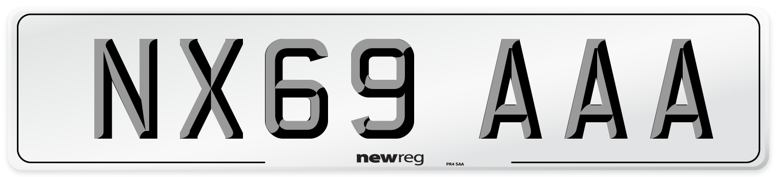 NX69 AAA Number Plate from New Reg